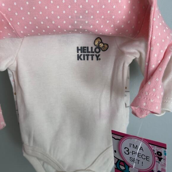NWT Baby girl 3 Month Hello Kitty long sleeve Onsies - Picture 2 of 6